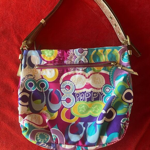 COACH POPPY SHOULDER BAG/PURSE BEAUTIFUL BAG - Picture 1 of 16